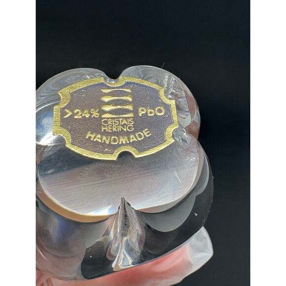 Rare Cristais Hering (Brazil) Lead Crystal Art Glass Polar Bear Paperweight MCM - Picture 6 of 6